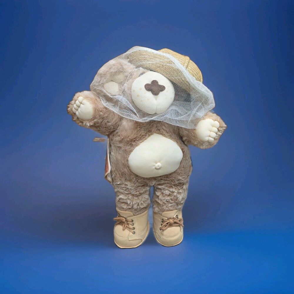 FURSKINS Beekeeper BOONE Bear Plush Xavier Roberts 25" 1986 Cabbage Patch Kids